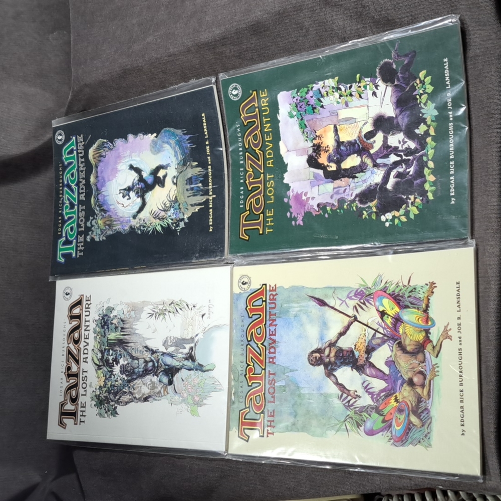 Tarzan The Lost Adventure Edgar Rice Burroughs with Joe R. Lansdale Books #1-4